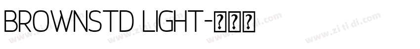 BrownStd Light字体转换